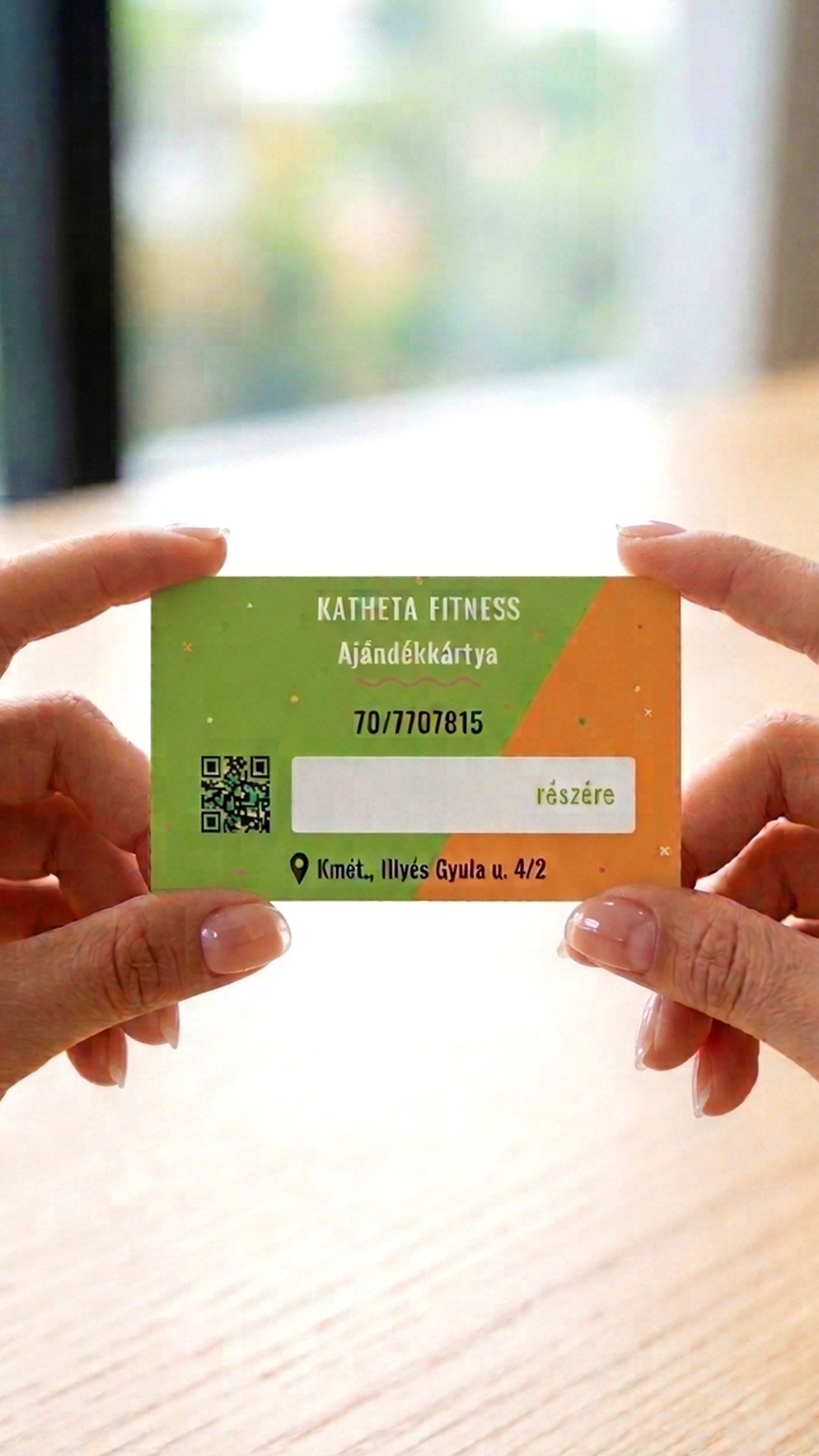 Ajándékkártya - pilates, köredzés, jóga